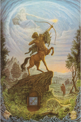 Sternzeichenkarte Schütze