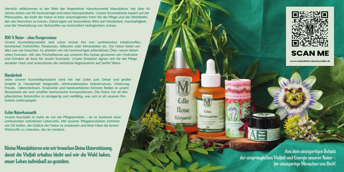 Flyer│Kosmetik│Maienfelser Naturkosmetik Manufaktur